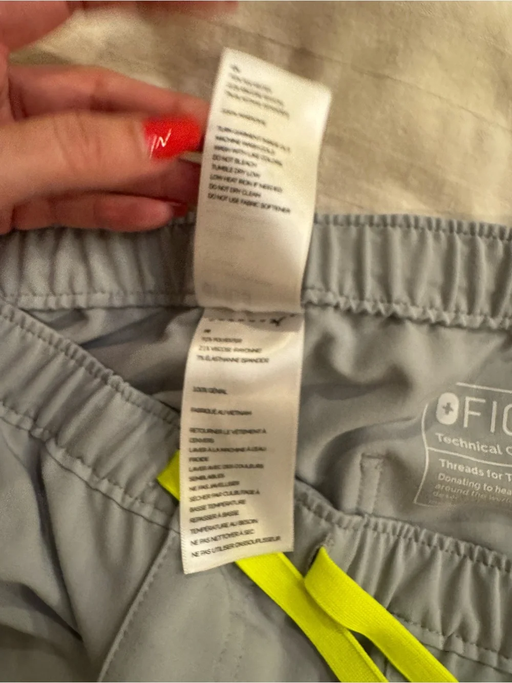 FIGS Men's Cairo Cargo Scrub Pants in the limited edition color Slate.